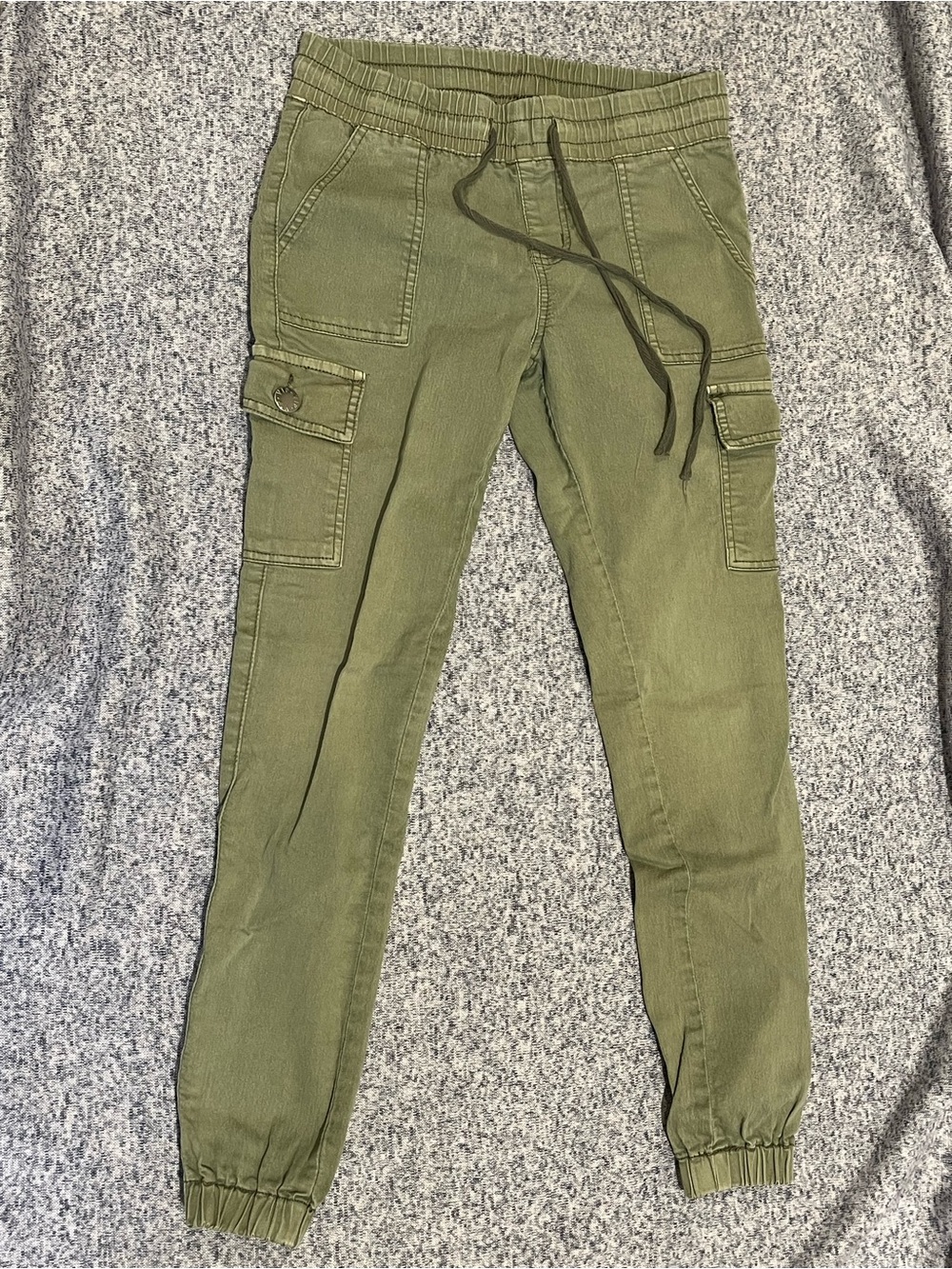 V.I.P. 6-pocket Olive Green Pants size 7/8 youth/junior or Ladies Small/Petite